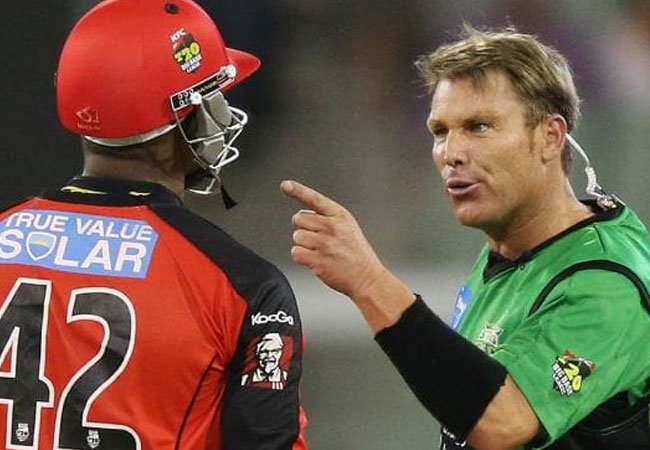 Marlon Samuels vs Shane Warne